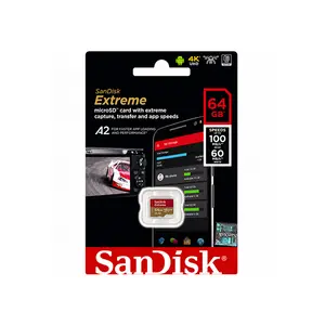 SanDisk Extreme microSDHC/SDXC UHS-I Memory Card with SD Adapter, A2 U3 V30 Class 10, Up to 190MB/s Read Speed, 4K UHD Storage Card