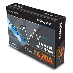 SAPPHIRE PULSE A620AM Micro-ATX Motherboard, AMD A620 Chipset, AM5 Socket, DDR5 Memory Support, Reliable Ryzen Desktop Platform Motherboard