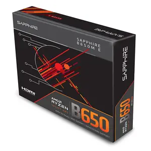 SAPPHIRE B650M-E Micro-ATX Motherboard, AMD B650 Chipset, AM5 Socket, DDR5 Memory Support, High-Performance Ryzen Desktop Platform Motherboard