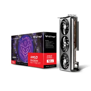 SAPPHIRE NITRO+ Radeon RX 7700 XT Graphics Card, 12GB GDDR6 Memory, 2599MHz Boost Clock, Triple Fan Cooling System, RDNA 3 High-Performance Gaming GPU