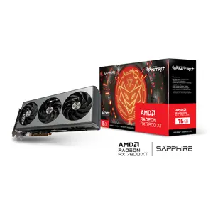 SAPPHIRE NITRO+ Radeon RX 7800 XT Graphics Card, 16GB GDDR6 Memory, 2565MHz Boost Clock, Triple Fan Cooling Design, RDNA 3 High-Performance 1440p Gaming GPU