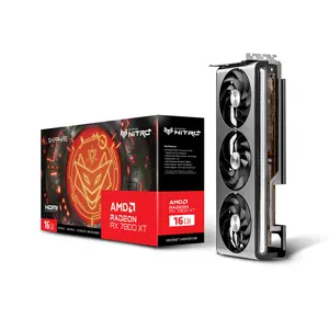 SAPPHIRE NITRO+ Radeon RX 7800 XT Graphics Card, 16GB GDDR6 Memory, 2565MHz Boost Clock, Triple Fan Cooling Design, RDNA 3 High-Performance 1440p Gaming GPU