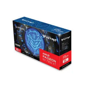 SAPPHIRE NITRO+ Radeon RX 7900 XT Vapor-X Graphics Card, 20GB GDDR6 Memory, 2560MHz Boost Clock, Vapor-X Cooling Technology, Triple Fan Thermal Design, RDNA 3 High-End Gaming GPU