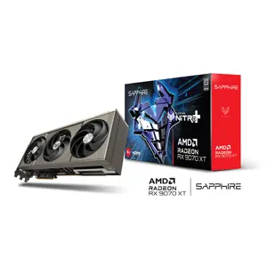 SAPPHIRE NITRO+ Radeon RX 9070 XT Graphics Card, 16GB GDDR6 Memory, 3060MHz Boost Clock, Triple Fan Cooling System, RDNA 4 Flagship High-Performance 4K Gaming GPU