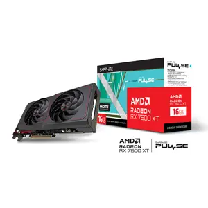 SAPPHIRE PULSE Radeon RX 7600 XT Graphics Card, 16GB GDDR6 Memory, 2810MHz Boost Clock, Dual Fan Cooling Design, RDNA 3 High-Refresh-Rate 1080p Gaming GPU