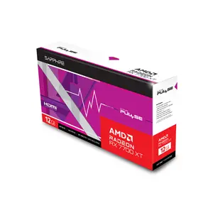 SAPPHIRE PULSE Radeon RX 7700 XT Graphics Card, 12GB GDDR6 Memory, 2544MHz Boost Clock, Dual Fan Cooling Design, RDNA 3 High-Performance Gaming GPU