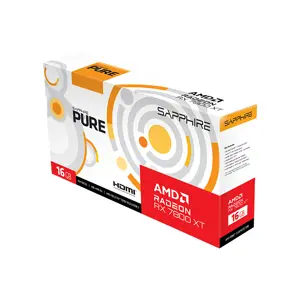 SAPPHIRE PURE Radeon RX 7800 XT Graphics Card, 16GB GDDR6 Memory, 2475MHz Boost Clock, Triple Fan Cooling System, White Edition RDNA 3 High-Performance 1440p Gaming GPU