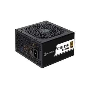 SilverStone ATTIS 850R 850W Power Supply, 80 PLUS Bronze Certified Efficiency, ATX 3.1 and PCIe 5.1 Ready, 120mm Silent Cooling Fan, Reliable Performance PSU Black