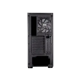 SilverStone SST-FAB1B-PRO-V2 FARA B1 PRO V2 Mid Tower Gaming Case, Tempered Glass Side Panel, Pre-Installed ARGB Fans, ATX Motherboard Support, High Airflow Design PC Chassis Black