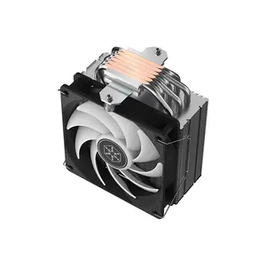 SilverStone Frost Mage 600 ARGB CPU Air Cooler, Single Tower Heatsink Design, 6 Copper Heatpipes, 120mm PWM Fan, Addressable RGB Lighting, High-Performance Air Cooling System