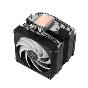 SilverStone Frost Mage 620 ARGB CPU Air Cooler, Dual Tower Heatsink Design, 6 Copper Heatpipes, Dual 120mm PWM Fans, Addressable RGB Lighting, High-Performance Air Cooling System Black