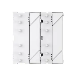 SilverStone Frost Mage 620 ARGB CPU Air Cooler, Dual Tower Heatsink Design, 6 Copper Heatpipes, Dual 120mm PWM Fans, Addressable RGB Lighting, High-Performance Cooling System White