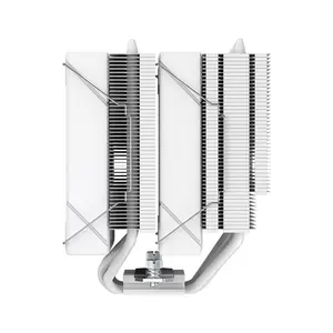 SilverStone Frost Mage 620 ARGB CPU Air Cooler, Dual Tower Heatsink Design, 6 Copper Heatpipes, Dual 120mm PWM Fans, Addressable RGB Lighting, High-Performance Cooling System White