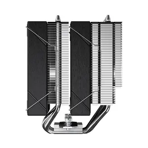 SilverStone Frost Mage 620 ARGB CPU Air Cooler, Dual Tower Heatsink Design, 6 Copper Heatpipes, Dual 120mm PWM Fans, Addressable RGB Lighting, High-Performance Air Cooling System Black