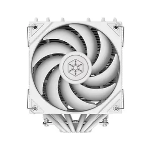 SilverStone Frost Mage 620 ARGB CPU Air Cooler, Dual Tower Heatsink Design, 6 Copper Heatpipes, Dual 120mm PWM Fans, Addressable RGB Lighting, High-Performance Cooling System White