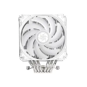 SilverStone HYD120-ARGB-V2 Hydrogon D120 CPU Air Cooler, Dual Tower, 6 Heatpipes, Dual 120mm PWM Fans, ARGB, White