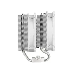 SilverStone HYD120-ARGB-V2 Hydrogon D120 CPU Air Cooler, Dual Tower, 6 Heatpipes, Dual 120mm PWM Fans, ARGB, White