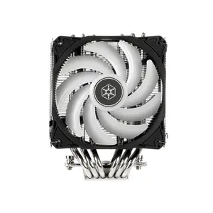 SilverStone Hydrogon D120 Dual Tower CPU Air Cooler, 6 Copper Heatpipes, Dual 120mm PWM Fans, ARGB Lighting, High-Performance Dual Heatsink Cooling System Black