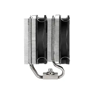 SilverStone Hydrogon D120 Dual Tower CPU Air Cooler, 6 Copper Heatpipes, Dual 120mm PWM Fans, ARGB Lighting, High-Performance Dual Heatsink Cooling System Black