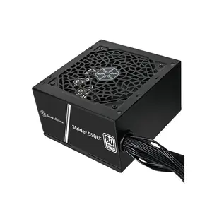 SilverStone Strider 550 EF 550W Power Supply, 80 PLUS Certified Efficiency, Single +12V Rail Design, ATX Form Factor, 120mm Silent Cooling Fan, Reliable Desktop PSU Black
