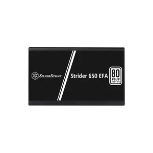 SilverStone Strider 650 EFA 650W Power Supply, 80 PLUS Certified Efficiency, ATX Form Factor, 120mm Silent Cooling Fan, Reliable Single-Rail Power Delivery PSU
