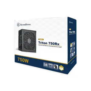 SilverStone Triton 750Rx 750W Power Supply, Cybenetics Gold Certified Efficiency, ATX 3.1 and PCIe 5.1 Ready, Non-Modular Design, 120mm Silent Cooling Fan, Reliable Gaming PSU