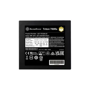 SilverStone Triton 750Rx 750W Power Supply, Cybenetics Gold Certified Efficiency, ATX 3.1 and PCIe 5.1 Ready, Non-Modular Design, 120mm Silent Cooling Fan, Reliable Gaming PSU