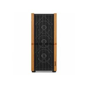 Sonic C19 Black Wood Mid-Tower ATX Gaming Case, 4x 120mm Pre-Installed Infinity ARGB Fans, Wooden Front Panel, Tempered Glass Side Panel, ATX / Micro-ATX / Mini-ITX Motherboard Support