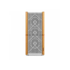 Sonic C19 White Wood Mid-Tower ATX Gaming Case, 4x 120mm Pre-Installed Infinity ARGB Fans, Wooden Front Panel, Tempered Glass Side Panel, ATX / Micro-ATX / Mini-ITX Motherboard Support