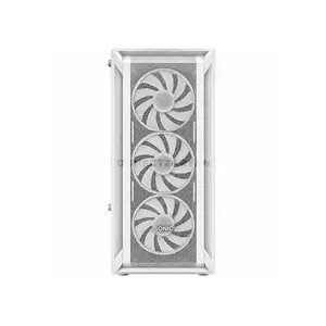 Sonic R19 White ATX ARGB Gaming Case, 3x 120mm Pre-Installed ARGB Fans, Tempered Glass Side Panel, High-Airflow Front Design, ATX / Micro-ATX / Mini-ITX Motherboard Support, 7 Expansion Slots, Mid-Tower Gaming Chassis