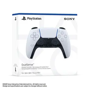 Sony PlayStation DualSense Wireless Controller White for PS5, PC, Mac & Mobile with Haptic Feedback, Adaptive Triggers, Built-in Microphone & Motion Controls