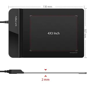 XP-Pen Star G430S Graphics Tablet, Compact Digital Drawing Tablet, Battery-Free Stylus Support, Ultra-Portable Creative Input Device, Precision Tablet for Digital Art, OSU! and Online Learning