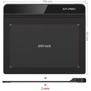 XP-Pen Star G640 Graphics Tablet, Compact Digital Drawing Tablet, Battery-Free Stylus Support, Portable Creative Input Device, Precision Drawing Tablet for Digital Art, Illustration and Online Learning