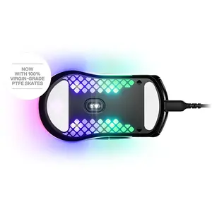 SteelSeries Aerox 3 Onyx Wired Gaming Mouse Black Edition, Ultra-Lightweight Honeycomb Shell Design, High-Precision Optical Sensor, Wired Esports Gaming Mouse
