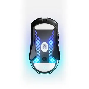 SteelSeries Aerox 9 Wireless RGB Gaming Mouse, Ultra-Lightweight Design, Multi-Button MMO Layout, Wireless Connectivity, High-Performance MMO and MOBA Gaming Mouse