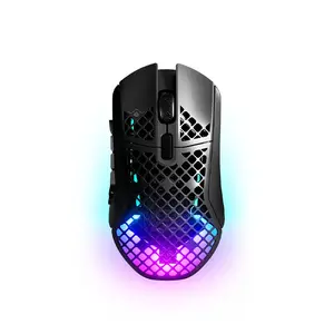 SteelSeries Aerox 9 Wireless RGB Gaming Mouse, Ultra-Lightweight Design, Multi-Button MMO Layout, Wireless Connectivity, High-Performance MMO and MOBA Gaming Mouse