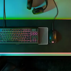 SteelSeries Apex 3 TKL Wired Gaming Keyboard, Whisper-Quiet Switches, Tenkeyless Layout Design, RGB Gaming Backlighting, Durable Esports Gaming Keyboard