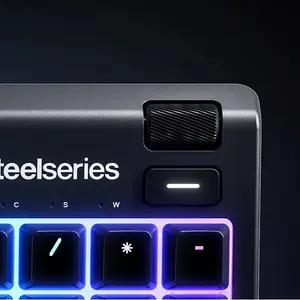 SteelSeries Apex 3 Full-Size Gaming Keyboard, Whisper-Quiet Switches, Full-Size Layout Design, RGB Gaming Backlighting, Durable Gaming Keyboard