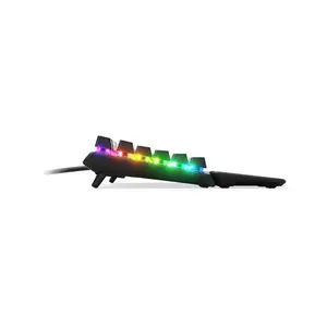 SteelSeries Apex 5 Hybrid Mechanical Gaming Keyboard, Blue Hybrid Mechanical Switches, Full-Size Layout Design, RGB Backlighting Effects, Premium Gaming Keyboard