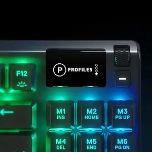 SteelSeries Apex 7 TKL Gaming Keyboard, Red Linear Mechanical Switches, Tenkeyless Layout Design, RGB Mechanical Gaming Keyboard