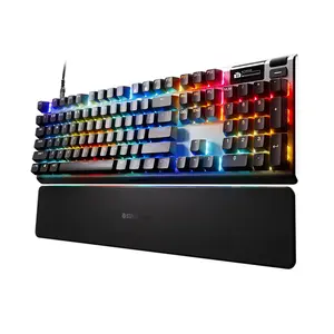 SteelSeries Apex Pro Gen 3 Full-Size Gaming Keyboard, OmniPoint Adjustable Mechanical Switches, Full-Size Layout Design, RGB Mechanical Gaming Keyboard