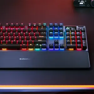 SteelSeries Apex Pro Gen 3 Full-Size Gaming Keyboard, OmniPoint Adjustable Mechanical Switches, Full-Size Layout Design, RGB Mechanical Gaming Keyboard