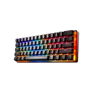 SteelSeries Apex Pro Mini Wireless Gaming Keyboard, OmniPoint Adjustable Mechanical Switches, Compact 60% Layout Design, Wireless Connectivity, RGB Esports Gaming Keyboard