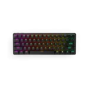 SteelSeries Apex Pro Mini Wireless Gaming Keyboard, OmniPoint Adjustable Mechanical Switches, Compact 60% Layout Design, Wireless Connectivity, RGB Esports Gaming Keyboard