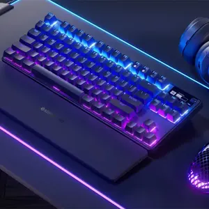SteelSeries Apex Pro TKL 2023 Wireless Gaming Keyboard, OmniPoint Adjustable Mechanical Switches, Tenkeyless Layout Design, Wireless Connectivity, RGB Esports Gaming Keyboard