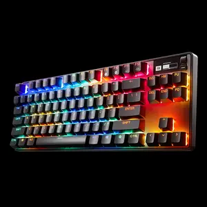 SteelSeries Apex Pro TKL 2023 Wireless Gaming Keyboard, OmniPoint Adjustable Mechanical Switches, Tenkeyless Layout Design, Wireless Connectivity, RGB Esports Gaming Keyboard