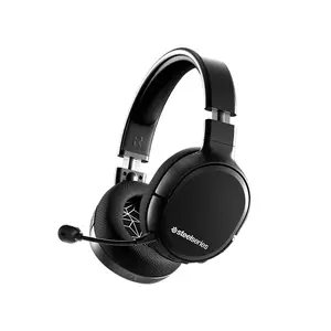 SteelSeries Arctis 1 Wireless Gaming Headphones Black Edition, Multi-Platform Wireless Audio System, Low-Latency Wireless Connectivity, Versatile Gaming Headset for PC and Console