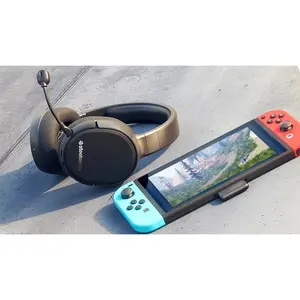 SteelSeries Arctis 1 Wireless Gaming Headphones Black Edition, Multi-Platform Wireless Audio System, Low-Latency Wireless Connectivity, Versatile Gaming Headset for PC and Console
