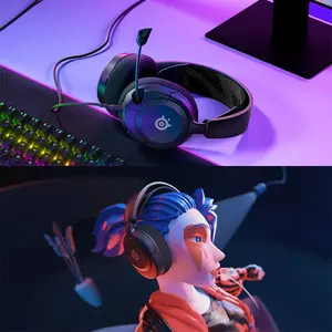 SteelSeries Arctis Nova 1 Wired Gaming Headset Black Edition, Lightweight Multi-Platform Gaming Audio System, High-Fidelity Sound Performance, Comfortable Gaming Headphones