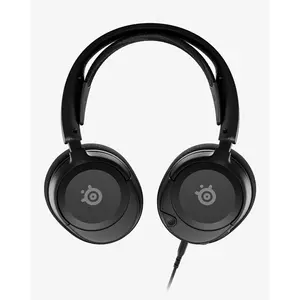 SteelSeries Arctis Nova 1 Wired Gaming Headset Black Edition, Lightweight Multi-Platform Gaming Audio System, High-Fidelity Sound Performance, Comfortable Gaming Headphones